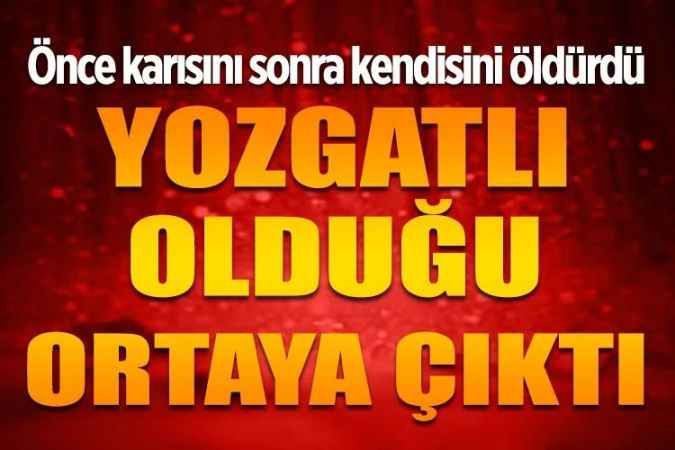 Yaşlı adam dehşet saçtı. Önce karısını öldürdü, daha sonra kendi canına kıydı