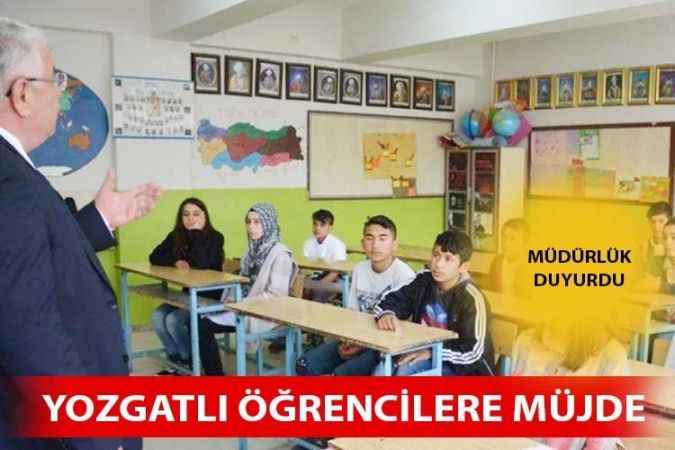 LGS Tercihinde Yozgatlı Öğrencilere Büyük Fırsat. Milli Eğitim Müdürü Duyurdu