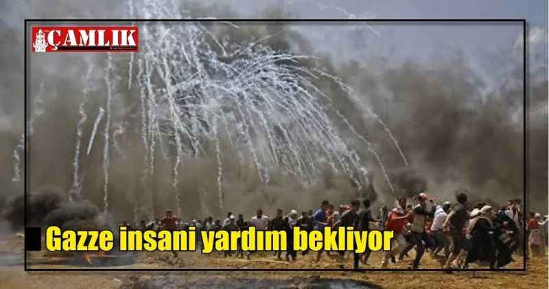 Gazze İnsani yardım bekliyor