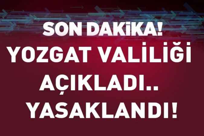 Yozgat Valiliği’nden kritik genelge