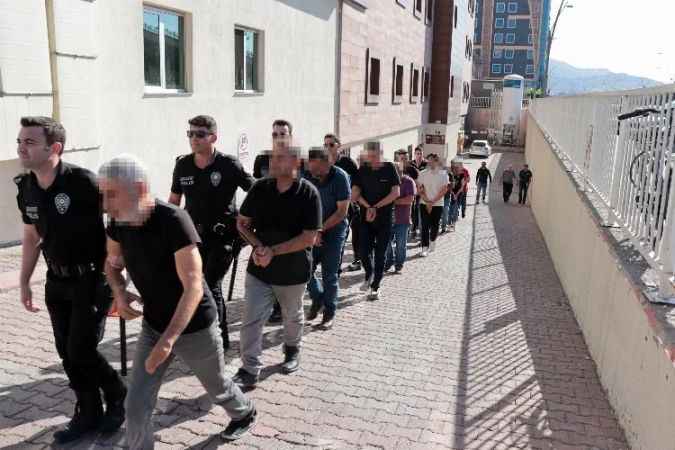 Aralarında Yozgat'ın da bulunduğu 'Siyah inci' operasyonunda 18 şüpheli sağlık kontrolüne götürüldü