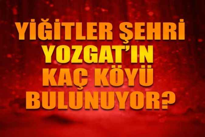 Yozgat’ın köylerini tanıyalım. Merkez ve ilçelere bağlı kaç köy bulunuyor. İşte köylerin detaylı listesi.