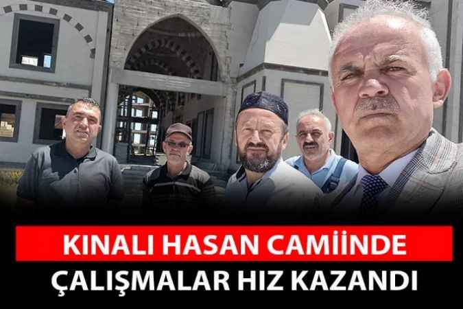 Sorgun’da yapımı devam eden Kınalı Hasan Camii kısa sürede tamamlanacak