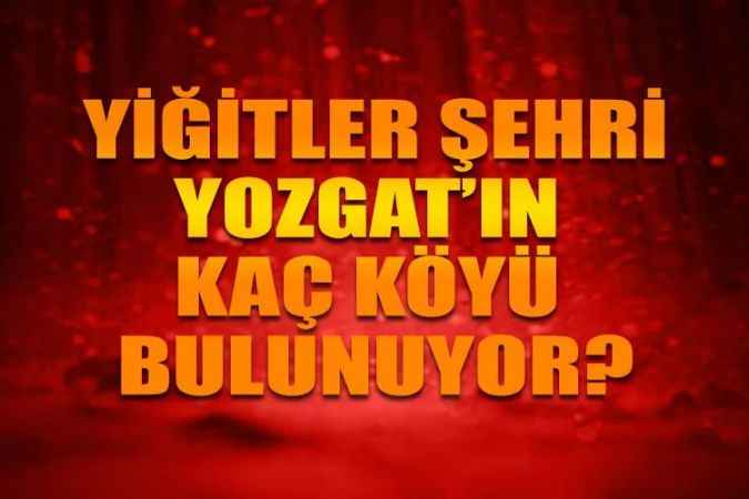 Yozgat’ın köylerini tanıyalım. Merkez ve ilçelere bağlı kaç köy bulunuyor. İşte köylerin detaylı listesi.