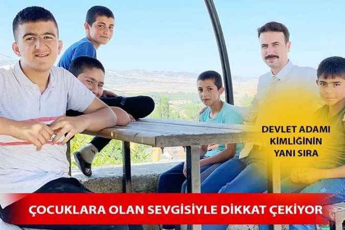 Çocuklara Olan Sevgisiyle Dikkat Çekiyor