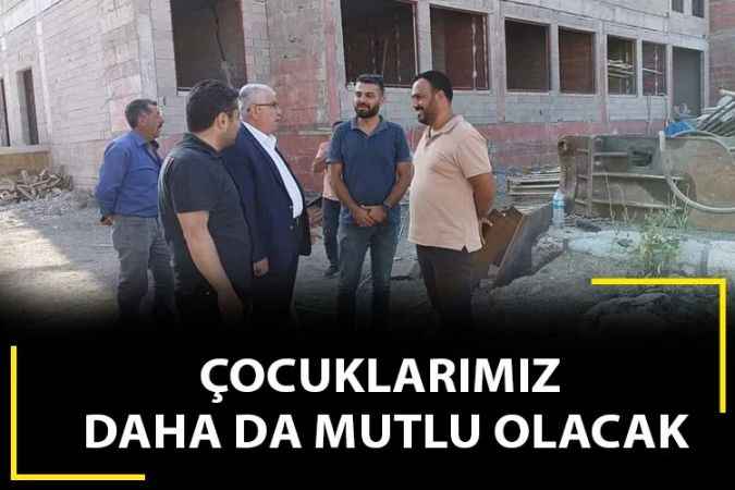 Yozgat İl Milli Eğitim Müdürü Yusuf Yazıcı, yapımı devam eden okul inşaatlarında incelemelerde bulundu