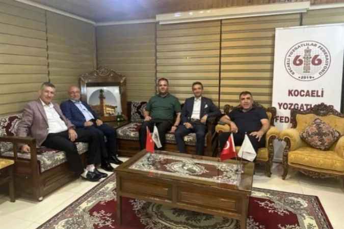 Yozgat Konfederasyonundan Kocaeli Yozgatlılar Federasyonu Genel Başkanı Erol Akalın’a taziye ziyareti