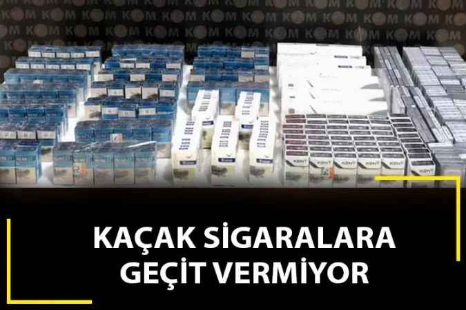 Yozgat Emniyet Müdürlüğü ekipleri kaçak sigaralara geçit vermiyor