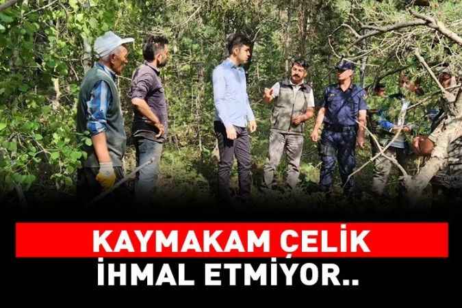 Kaymakam Çelik ihmal etmiyor