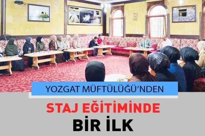 Müftü Gülden, Stajyer Öğrencilerle Bir Araya Geldi