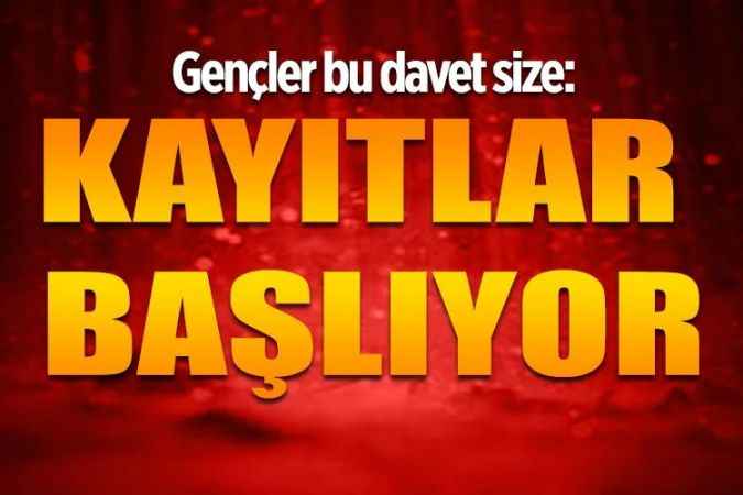 Başkan Yalçın duyurdu: Haydi Gençler  Kayıtlar Başlıyor