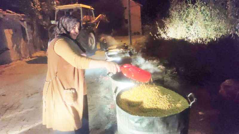 Yozgat'ta Kazanlar İle Bulgur Kaynatma Geleneği Devam Ediyor
