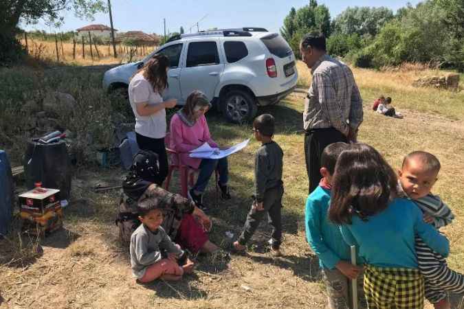 Yozgat İl Sağlık Müdürlüğü tarım işçilerine yerinde hizmet veriyor