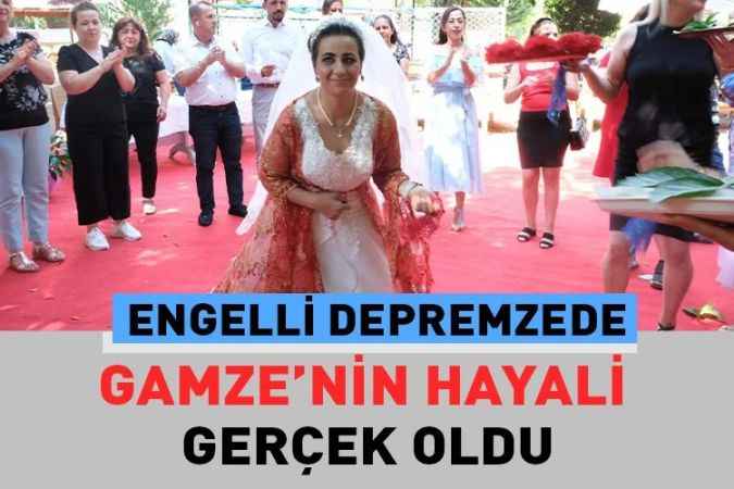Zihinsel Engelli Depremzede Gamze’nin Gelinlik Hayali Gerçek oldu