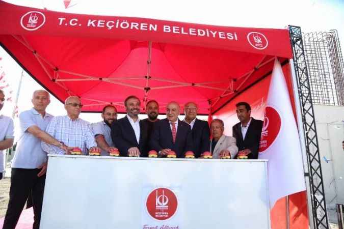 Keçiören Belediyesi'nden yeni tesis. Temeli atıldı..
