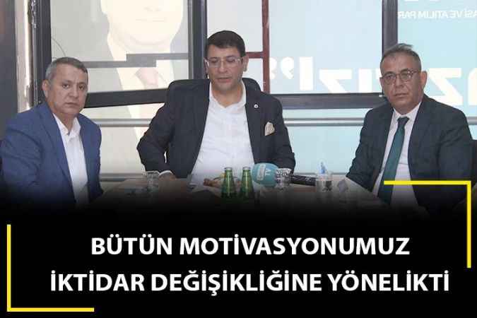 DEVA Partisi Genel Başkan Yardımcısı Seçim İşleri Başkanı Avukat İdris Şahin, Sistemi Değiştirmeden bazı şeyleri düzeltme imkanı yok!