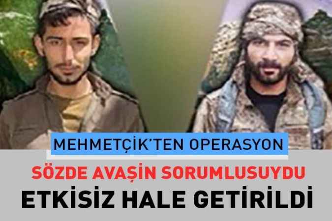 Mehmetçik Sözde Avaşin sorumlusu Bilal Onat’ı etkisiz hale getirdi.