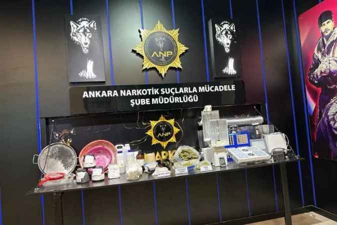 Ankara'da Uyuşturucu baskını! 3 tutuklama