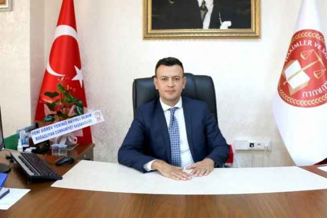 Boğazlıyan Cumhuriyet Başsavcısı Şahin, Adıyaman’a atandı