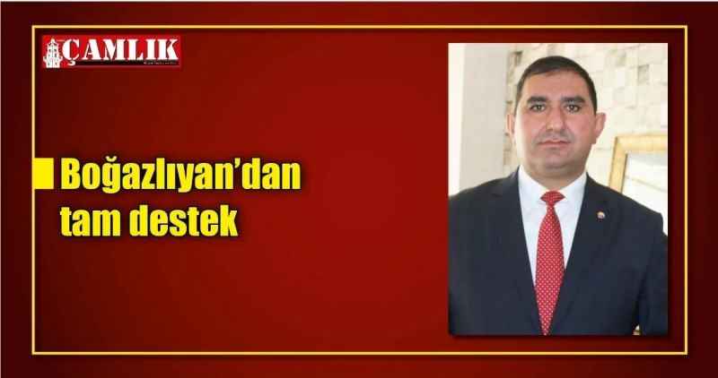 Boğazlıyan'dan tam destek