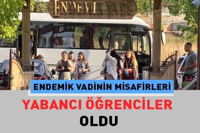Türkiye’ye gelen yabancı öğrenciler, Ankara’nın Pursaklar ilçesindeki Endemik Vadiyi ziyaret etti.