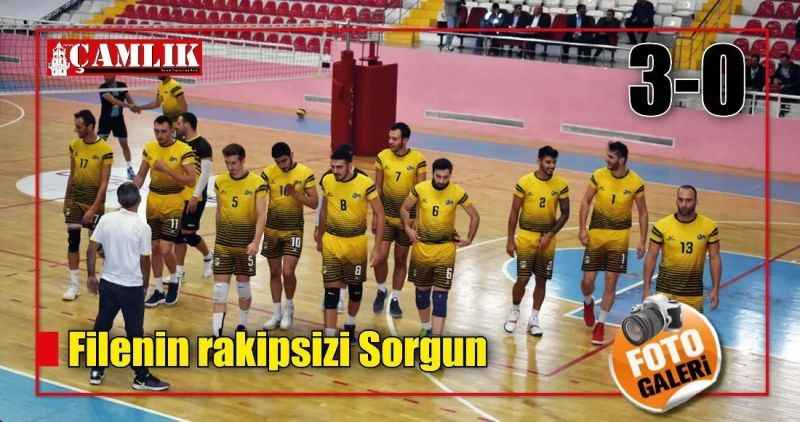 Filenin rakipsizi Sorgun: 3-0