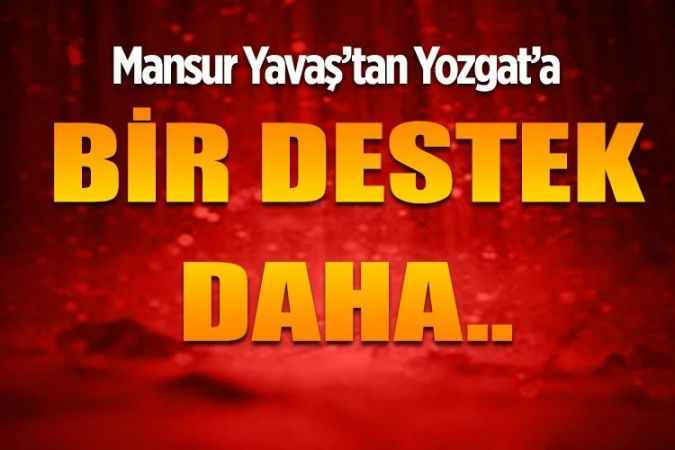 ABB Başkanı Mansur Yavaş’tan  Yozgat’a bir Destek daha