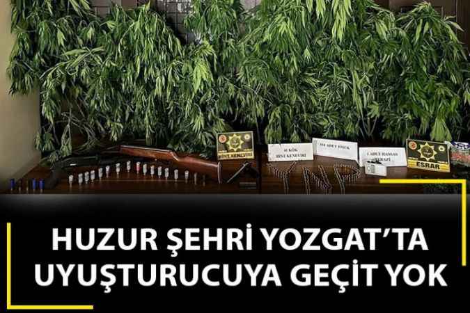 Yozgat’ta evinde uyuşturucu imal ediyordu. Emniyet'ten kaçamadı
