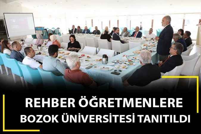 Yozgat Bozok Üniversitesi Rektörü Prof. Dr. Ahmet Karadağ, Rehber öğretmenlere önemli görevler düşüyor