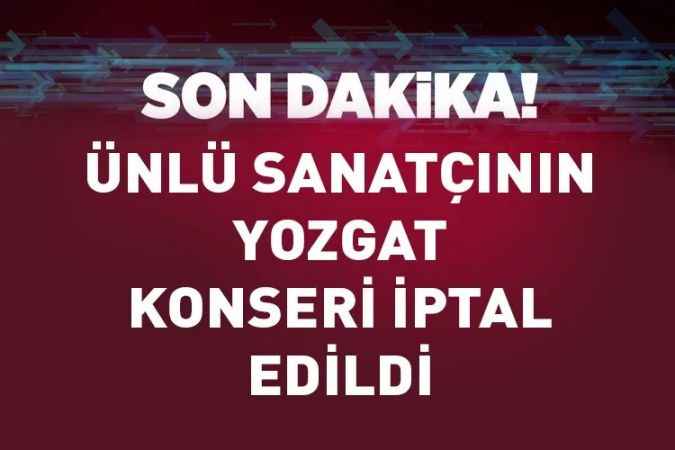 Cem Adrian'ın Sarıkaya konseri iptal!