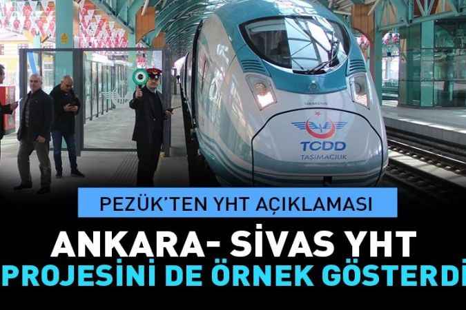 Ankara Sİvas YHT hattından da bahsetti. Bir proje daha mı geliyor?