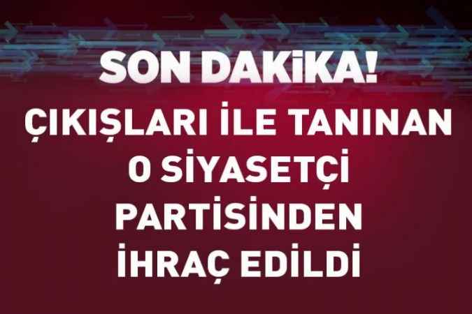 Çıkışları ile tanınan Bolu Belediye Başkanı Özcan, ihraç edildi
