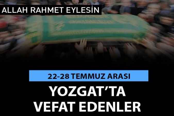 Yozgat'ta Vefat edenler