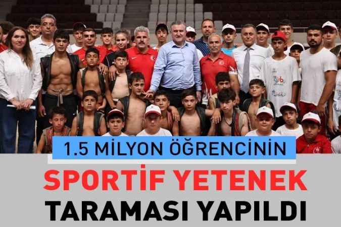 Spora yönlendirme programı kapsamında yaklaşık 1.5 milyon öğrenciye sportif yetenek taraması yapıldı