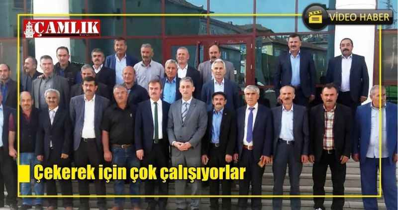 Çekerek için çok çalışıyorlar