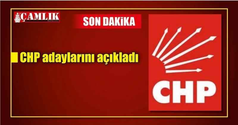 CHP adaylarını açıkladı