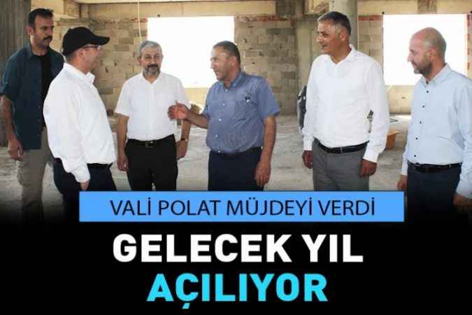 Vali Polat Müjdeyi Verdi, O Cami Seneye İbadete Açılacak