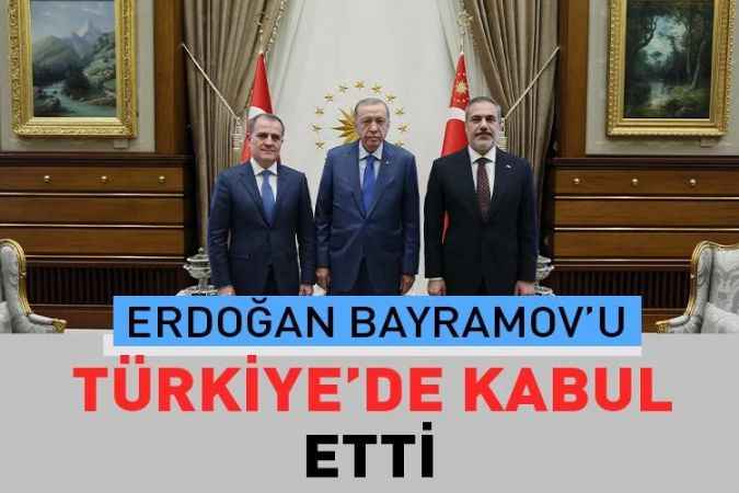 Cumhurbaşkanı Erdoğan Azerbaycan Dışişleri Bakanı Ceyhun Bayramov’u Türkiye’de ağırladı