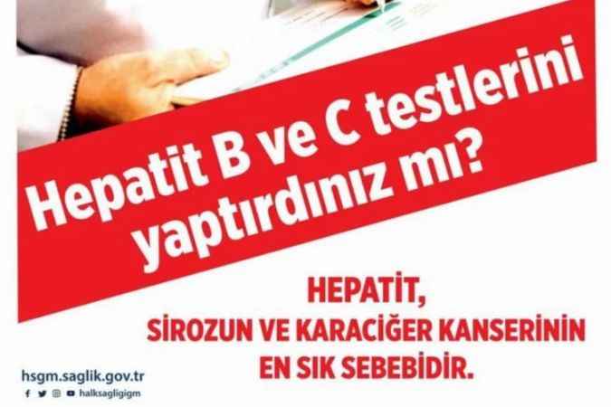 Yozgat İl Sağlık Müdürlüğü uyardı; Hepatit B ve C hastalığına karşı dikkatli olun