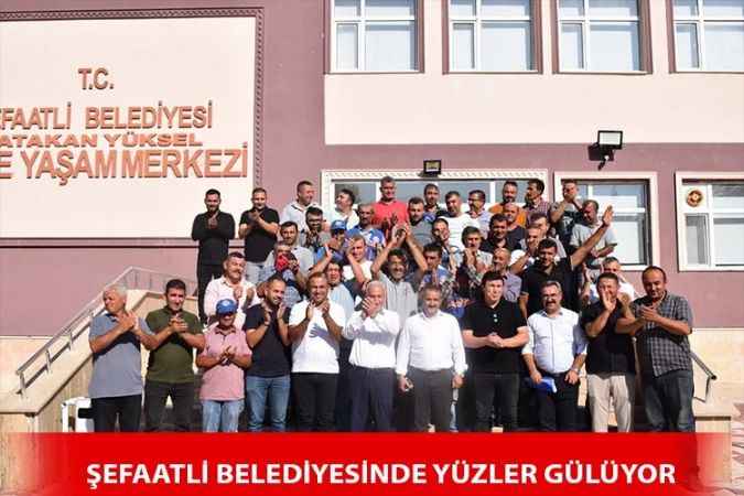 Şefaatli Belediye İşçilerine yüzde 95 zam