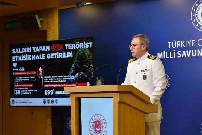 MSB: son bir haftada Irak ve Suriye olmak üzere 50 terörist etkisiz hale getirildi