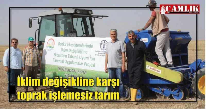 İklim değişikline karşı  toprak işlemesiz tarım