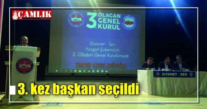 3. kez başkan seçildi