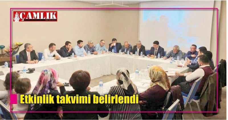 Etkinlik takvimi belirlendi
