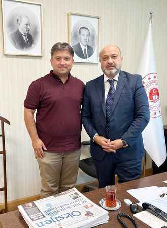 Çamlık Ankara Gazetesi Genel Yayın Yönetmeni Tarık Yılmaz'dan Çevre Bakanlığı Basın ve Halkla İlişkiler Müşaviri Osman Altınışık’a tebrik ziyareti