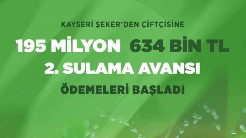 Çiftçileri rahatlatacak ödeme
