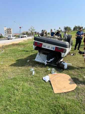 Direksiyon Hakimiyetini Kaybetti, Yoldan Çıkarak Devrildi