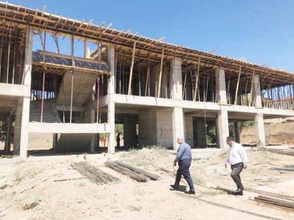 Yozgat’ın Yerköy İlçesi’nde okul inşaatı devam ediyor