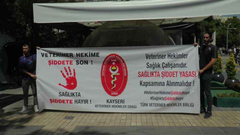 Veteriner hekimler eylem yaptı!