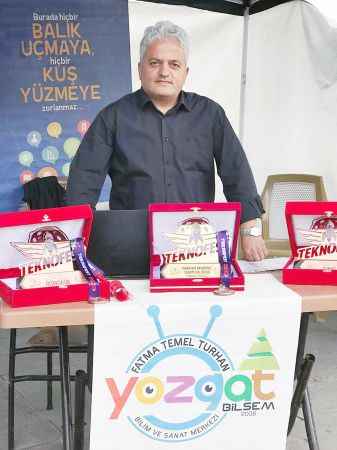 Yozgat Fatma Temel Turhan Bilim ve Sanat Merkezi Öğretmeni Mustafa Yılmaz, Ankara'da düzenlenecek olan Teknofest'te yer alacak